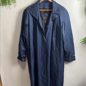 Classic Navy Trench Coat by British Brand